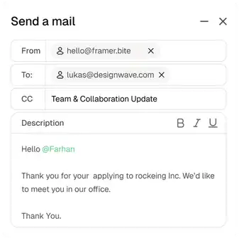 Personalized email templates