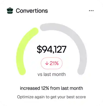 Track and optimize for conversions